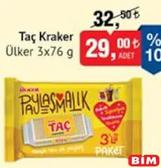 ÜLKER TAÇ KRAKER 3'LÜ
